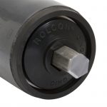 a closeup of a 1.9 plastic Rolcon replacement conveyor roller