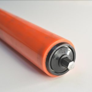 a polyurethane covered replacement conveyor roller from Rolcon